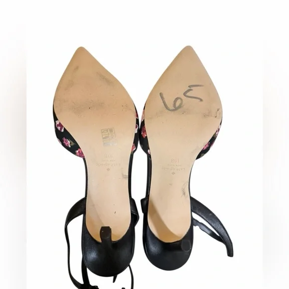 💜🌼NWOT KATE SPADE ANKLE STRAP FLORAL HEELS. - Picture 11 of 11